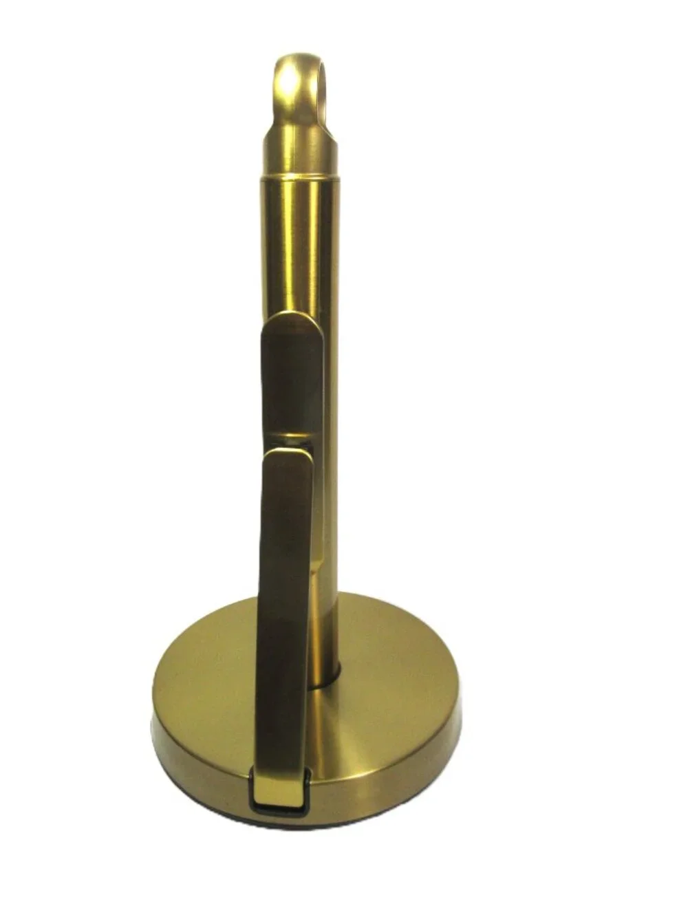 Like New Gold or Brass Tone Paper Towel Holder with Tension Arm $44 on Amazon